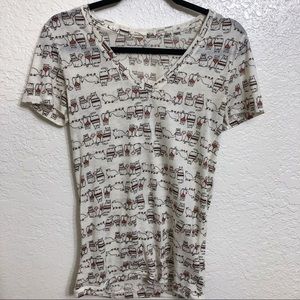 Cute V Neck BDG Cat T-shirt Super Kawaii